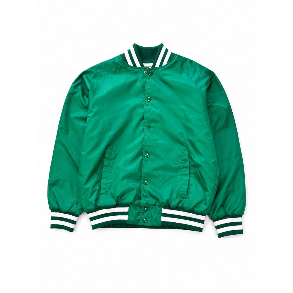 Vintage Champion Michigan State Spartan Varsity Jacket Green 90 XL USA Made NCAA